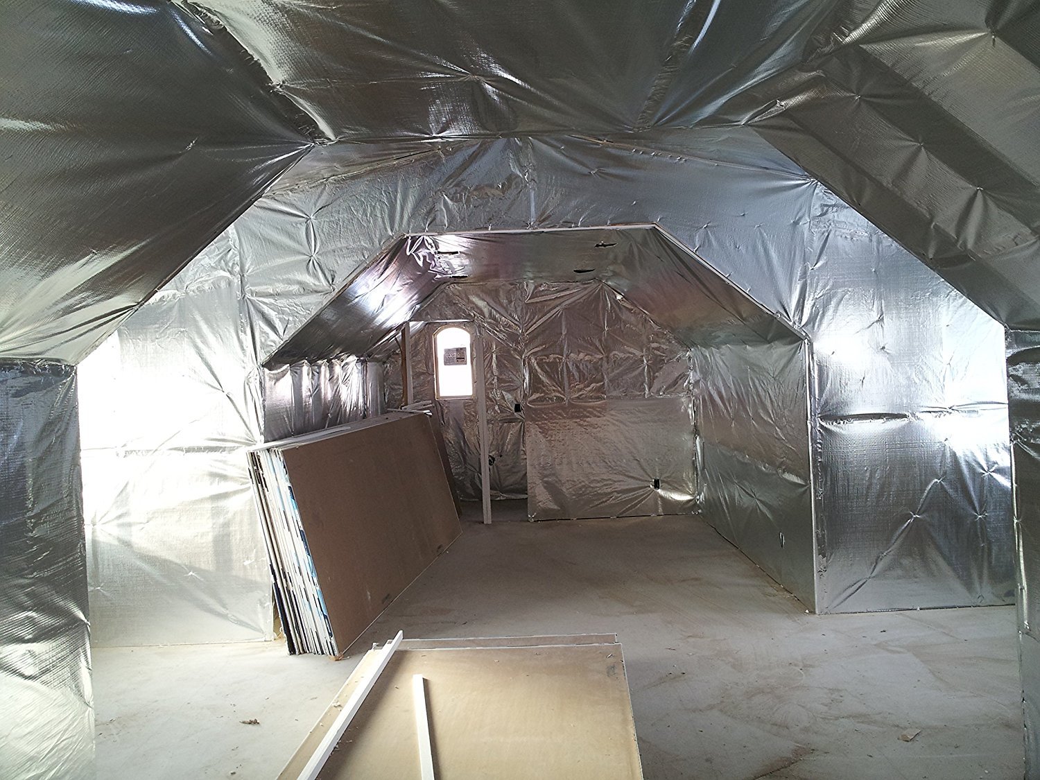 Solid Radiant Vapor Barrier Heat Shield Sauna Attic Foil 1000qft 2FT INSULATION