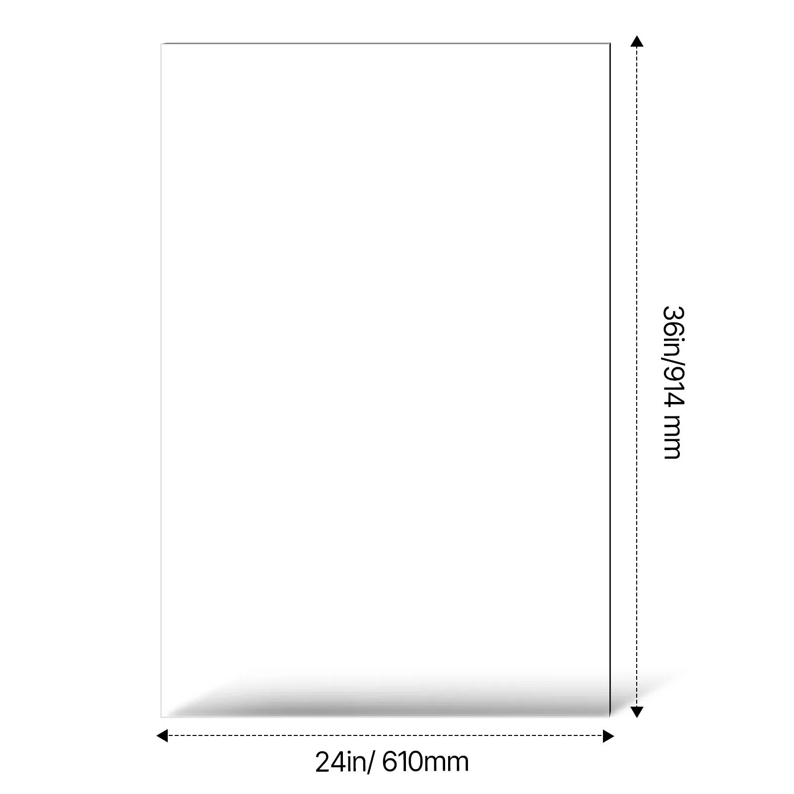 PET/Plexiglass Sheets, 5-Pack Plastic Sheet, 24 x 36 Inch 0.04 Inch Thick Transp
