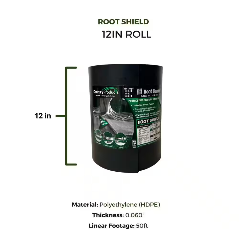 Century Products 1 Ft. X 50 Ft. Root Shield/Water Barrier 60 Mil