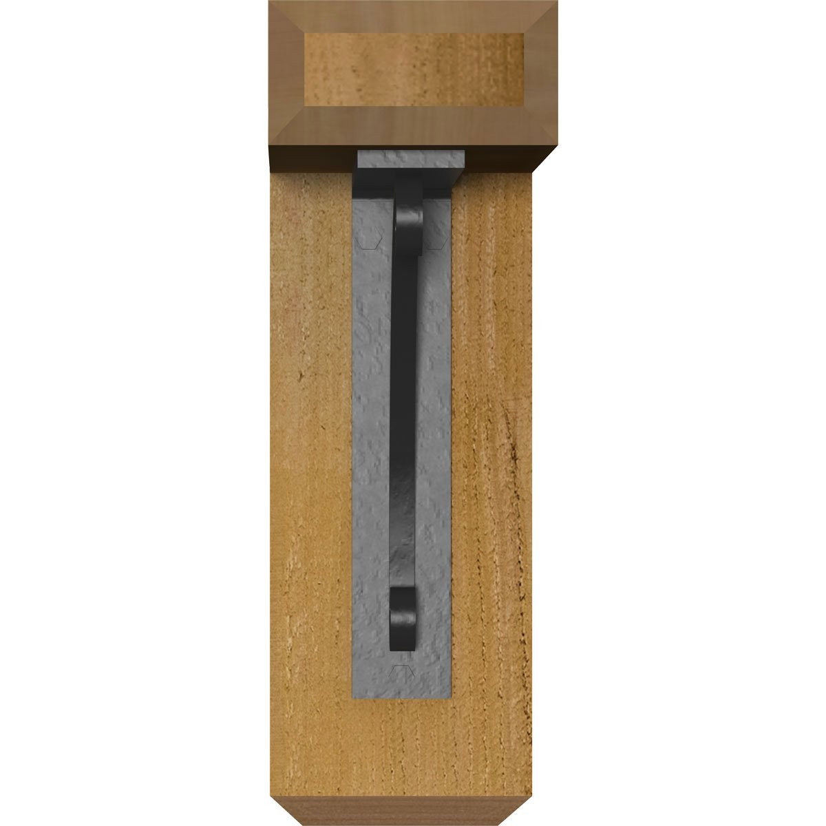 Ekena Millwork 4W X 9 1/2D X 12H Legacy Craftsman Ironcrest Rough Sawn Bracket