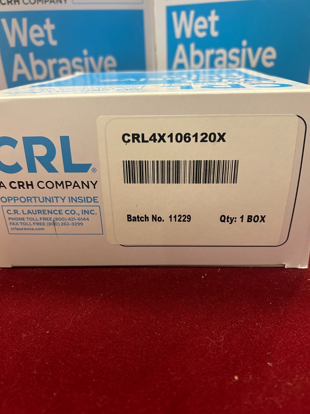 CRL 4″ x 106″ 120 Grit Wet Abrasive Belts – 5 pack