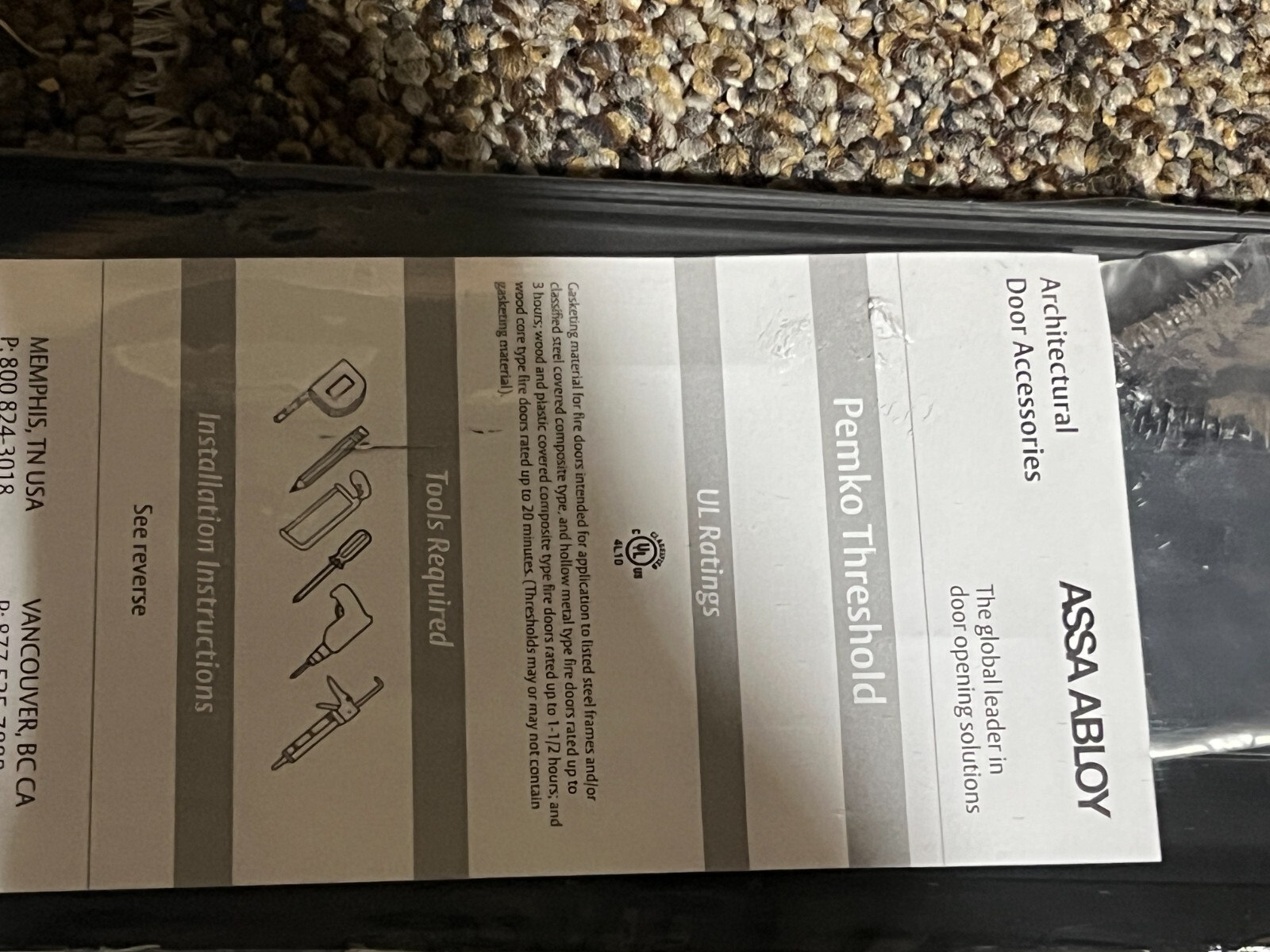 ASSA ABLOY Pemko 1/4x4x36 36″ 270D36 THRESHOLD Black *FAST SHIPPING*