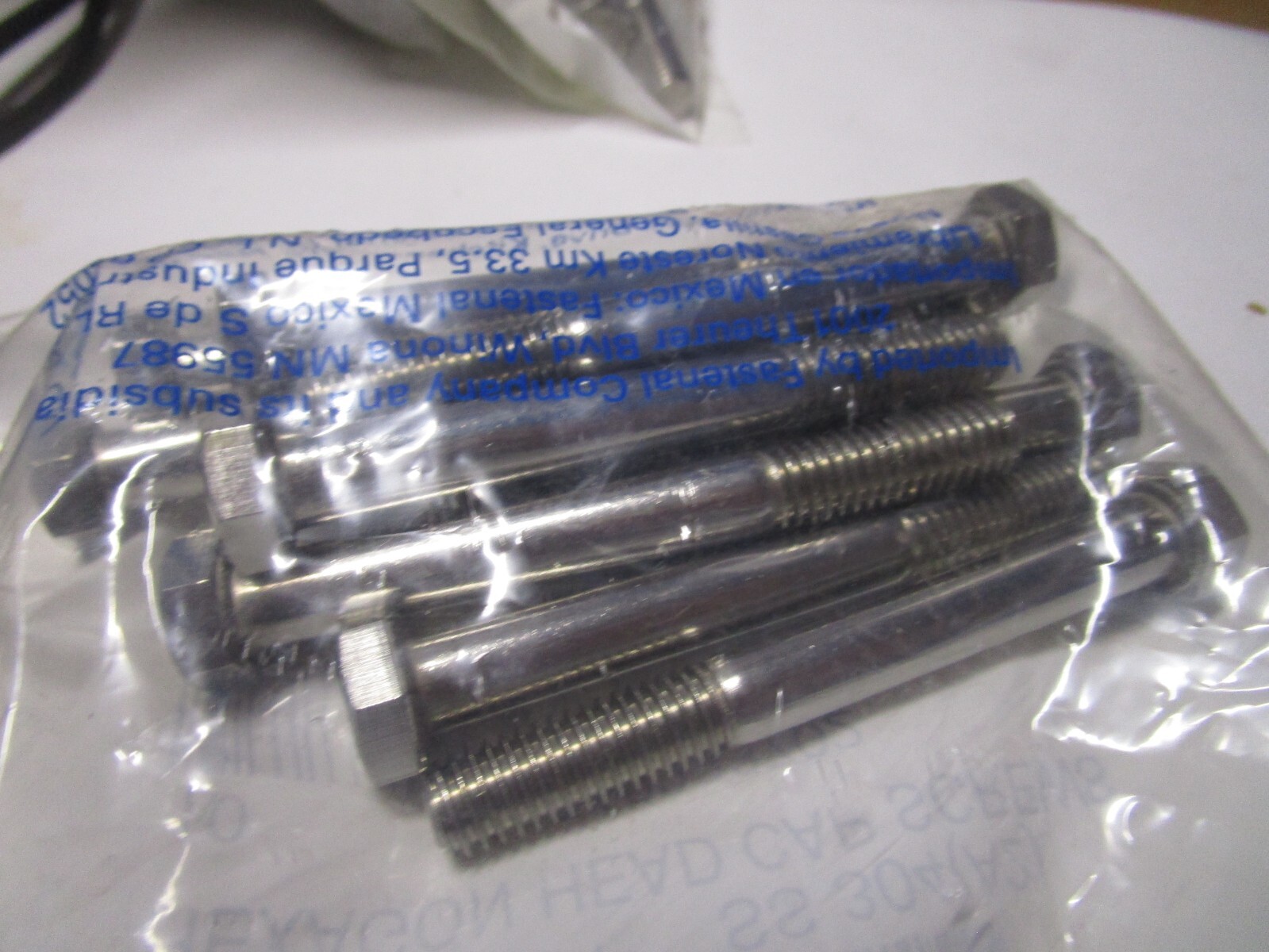 3/8″-16 x 3-1/4″ ASTM F593 18-8 Stainless Steel Hex Cap Screw QTY 10