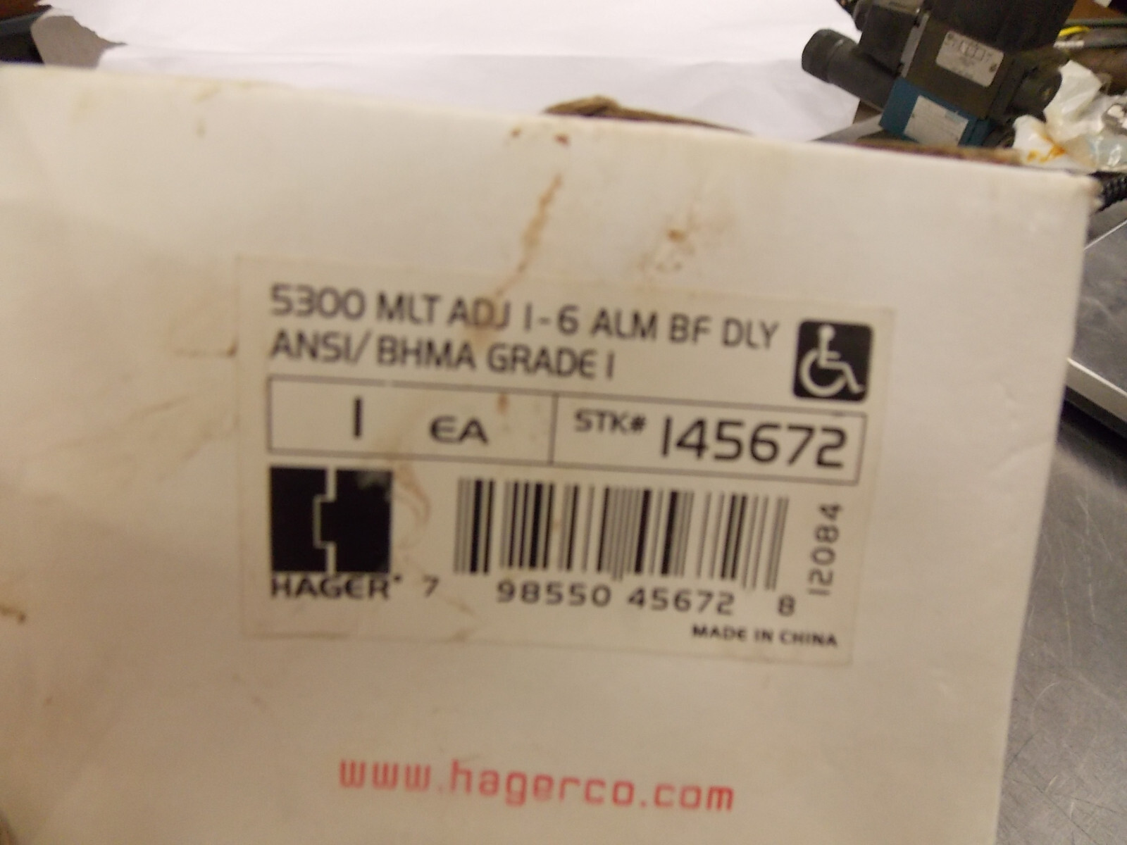 New Hager 5300 MLT Adj 145672 Heavy Duty Door Closer Size 1-6 w/ Hardware X1
