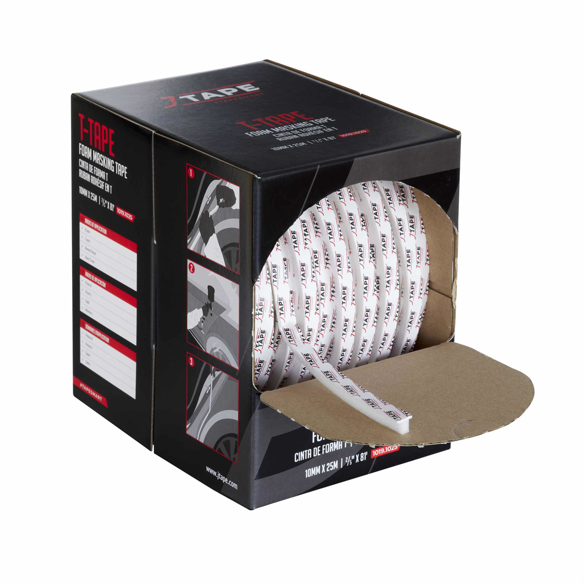 JTA.10191025 JTAPE Unlimited T-TAPE FOAM MASKING TAPE 2/5″ X 81′