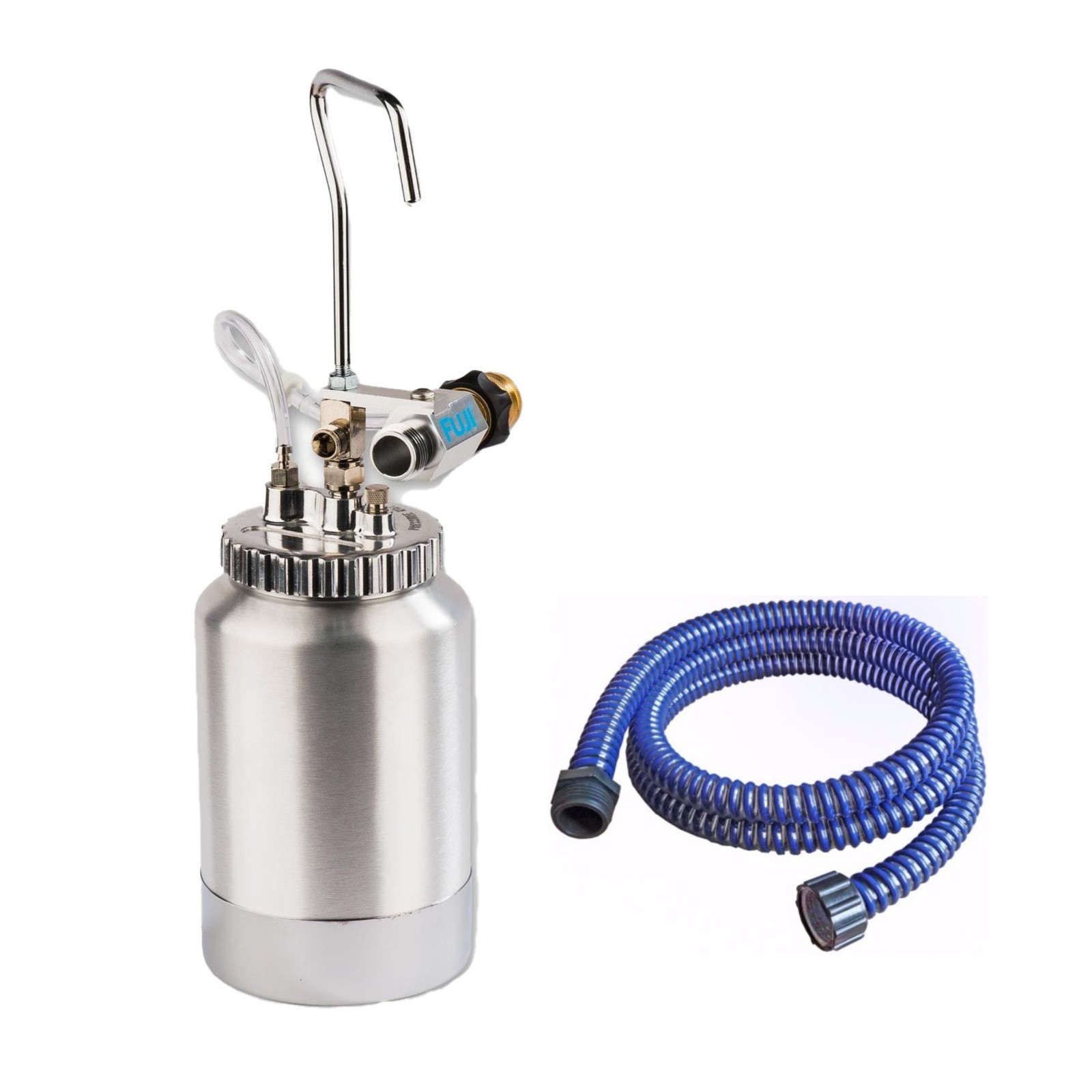 Fuji Spray 2 Quart Pressure Pot Assembly Kit with 6 Feet Flexible Whip Hose